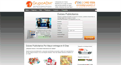 Desktop Screenshot of dulces.grupoadm.cl