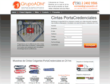 Tablet Screenshot of portacredenciales.grupoadm.cl