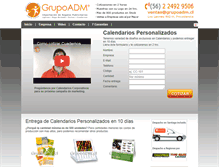 Tablet Screenshot of calendarios.grupoadm.cl