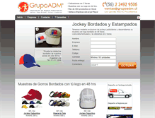 Tablet Screenshot of jockey.grupoadm.cl