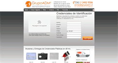 Desktop Screenshot of credenciales.grupoadm.cl