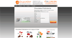 Desktop Screenshot of chocolates.grupoadm.cl