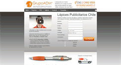 Desktop Screenshot of lapices.grupoadm.cl