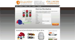 Desktop Screenshot of gorros.grupoadm.cl